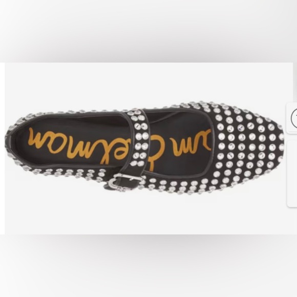 Sam Edelman Michaela Gem womens suze 9.5 Black Studded Mary Jane Flats-NWT - Picture 4 of 5